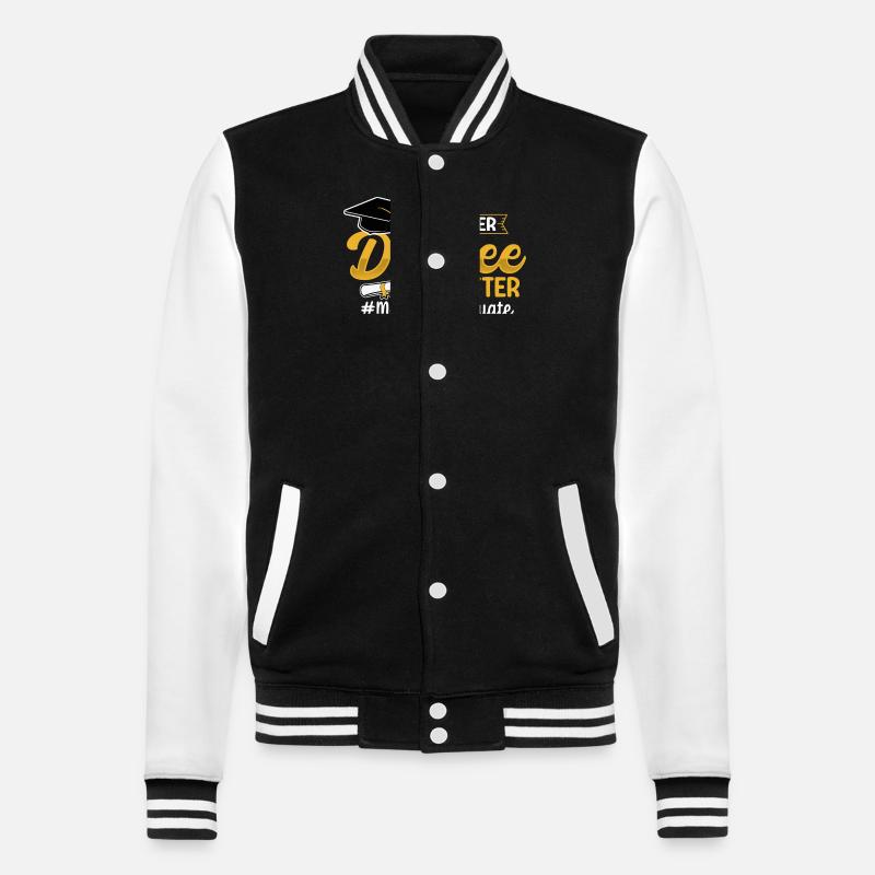 Master's Degree Studium Master Abschluss - College-Sweatjacke - Schwarz/Weiß
