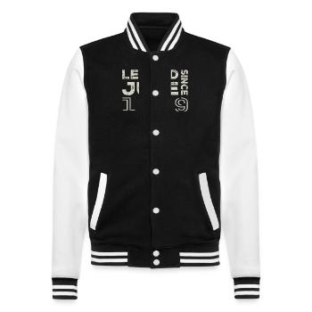 June 1999 Birthday June 1999 June Gift 1999 - College Sweat Jacket - black/white - Front - Nik (191cm) & Marisol (170cm)