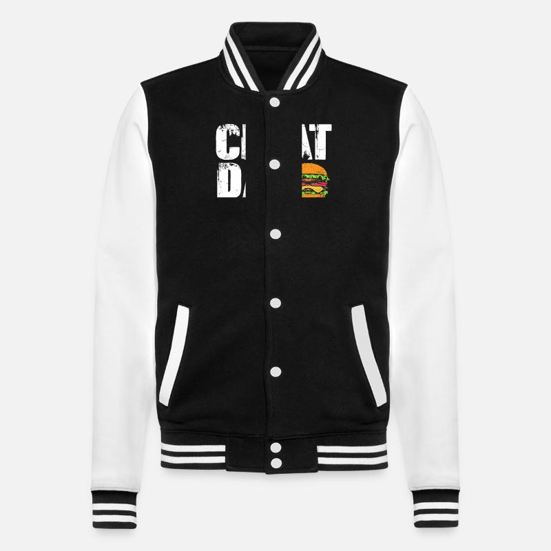 Burger au fromage - Veste Teddy - noir/blanc