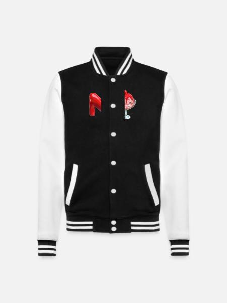 N - Ice "Nice Treat" - College-Sweatjacke - Schwarz/Weiß