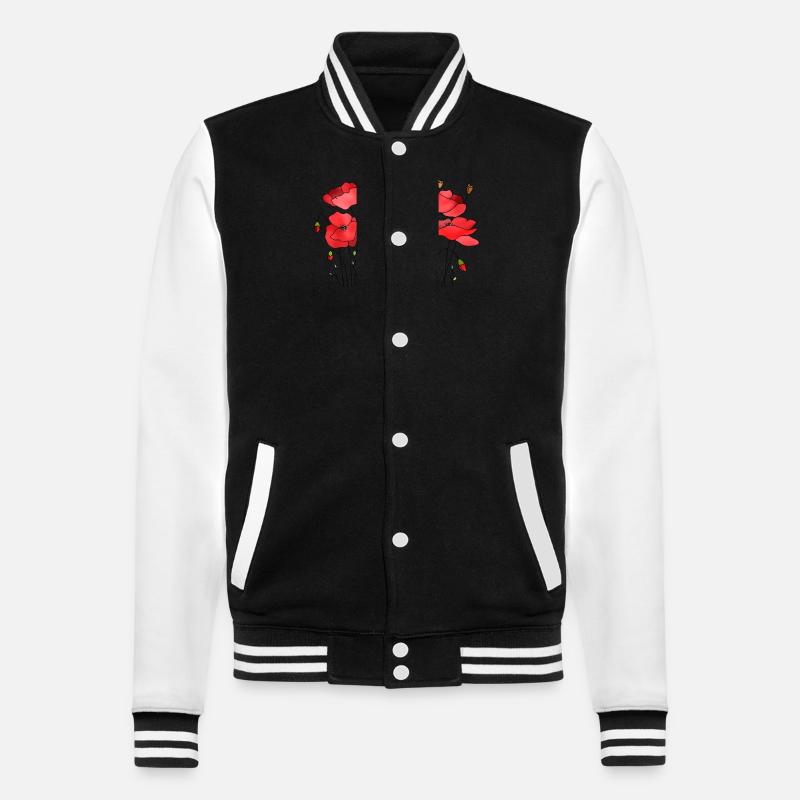 Fleur - Veste Teddy - noir/blanc