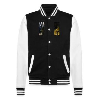 Chutes du Voile - Veste Teddy - noir/blanc - Devant - Nik (191cm) & Marisol (170cm)