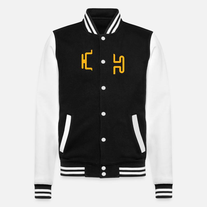 Check engine light - College Sweat Jacket - black/white
