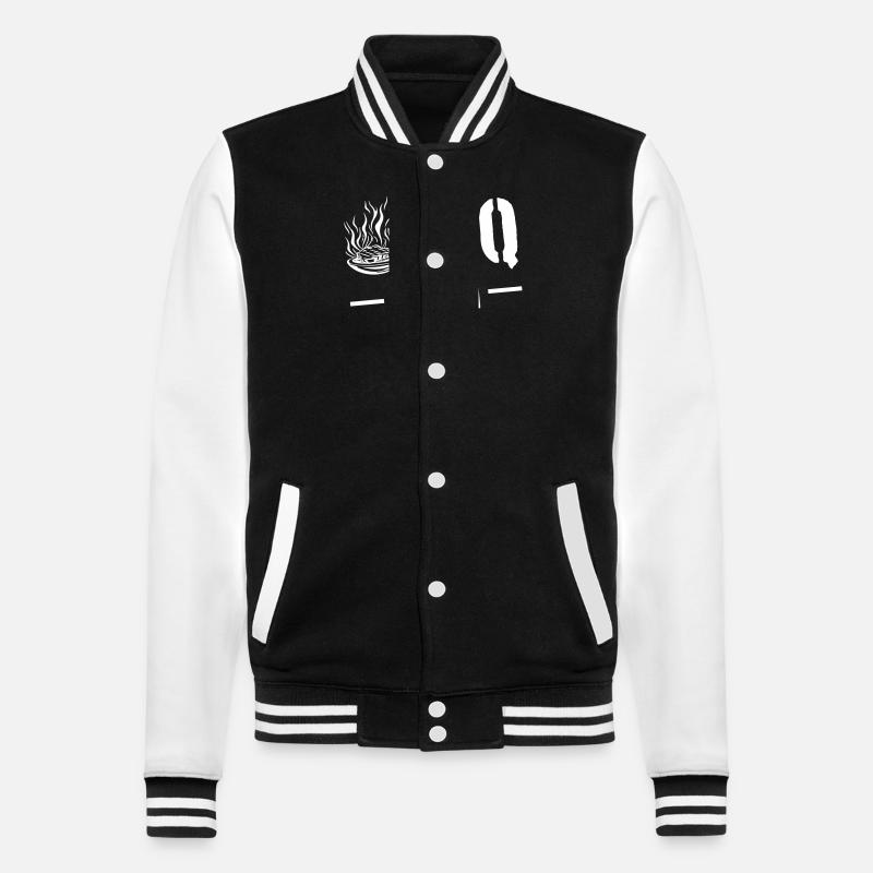 Grilling Barbecue Bbq Team - College Sweat Jacket - black/white