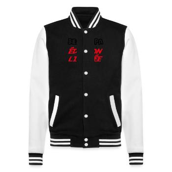 BEAU PAPA édition limitée - Veste Teddy - noir/blanc - Devant - Nik (191cm) & Marisol (170cm)