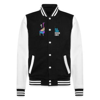 Flipper Boîte de flipper - Veste Teddy - noir/blanc - Devant - Nik (191cm) & Marisol (170cm)