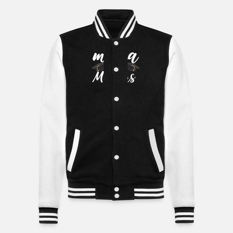 Master Studium Abschlussfeier Mutter Mama - College-Sweatjacke - Schwarz/Weiß