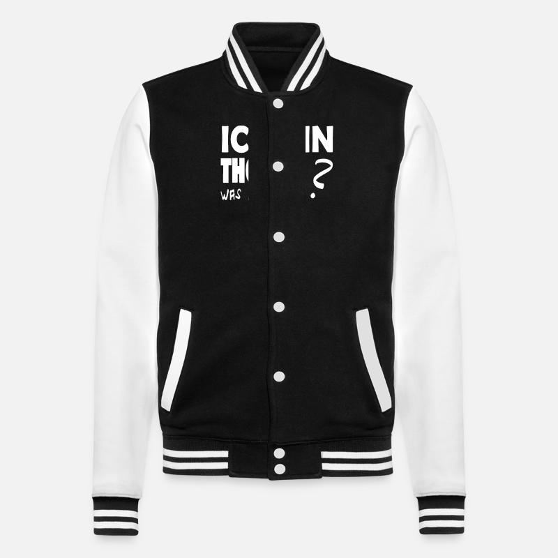 Geschenk für Thomas - College-Sweatjacke - Schwarz/Weiß