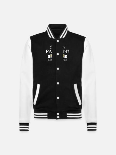 T-shirt c'est qui le patron C'est moi le patron! - Veste Teddy - noir/blanc