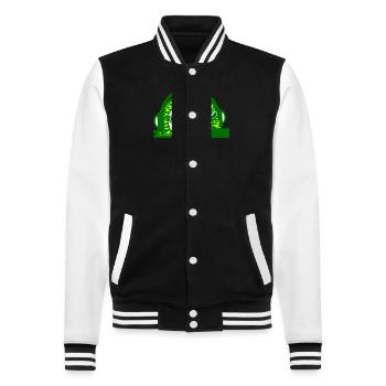 Lustiger Cooler DJ Igel Mischpult Party Musik Spaß - College-Sweatjacke - Schwarz/Weiß - Vorne - Nik (191cm) & Marisol (170cm)