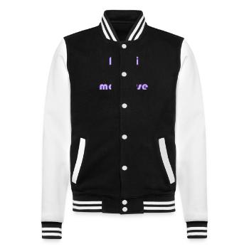 MAÎTRESSE. MERCI. MERCI MAÎTRESSE - Veste Teddy - noir/blanc - Devant - Nik (191cm) & Marisol (170cm)