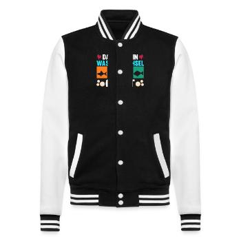 Aquarium Aquaristik Fische - College-Sweatjacke - Schwarz/Weiß - Vorne - Nik (191cm) & Marisol (170cm)
