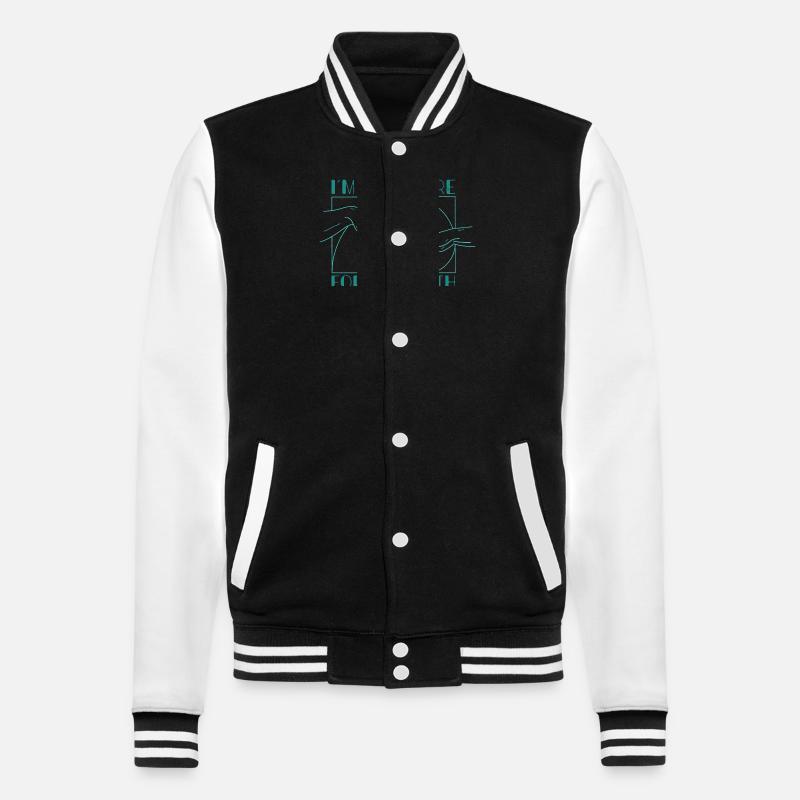 Fibonacci Zahlen Geometrie Mathe Lehrer - College-Sweatjacke - Schwarz/Weiß