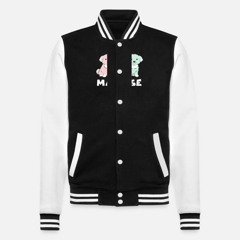 Malteser - College-Sweatjacke - Schwarz/Weiß