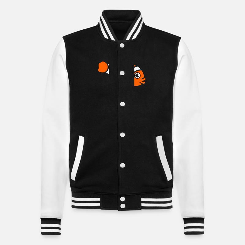 Clownfish - College Sweat Jacket - black/white