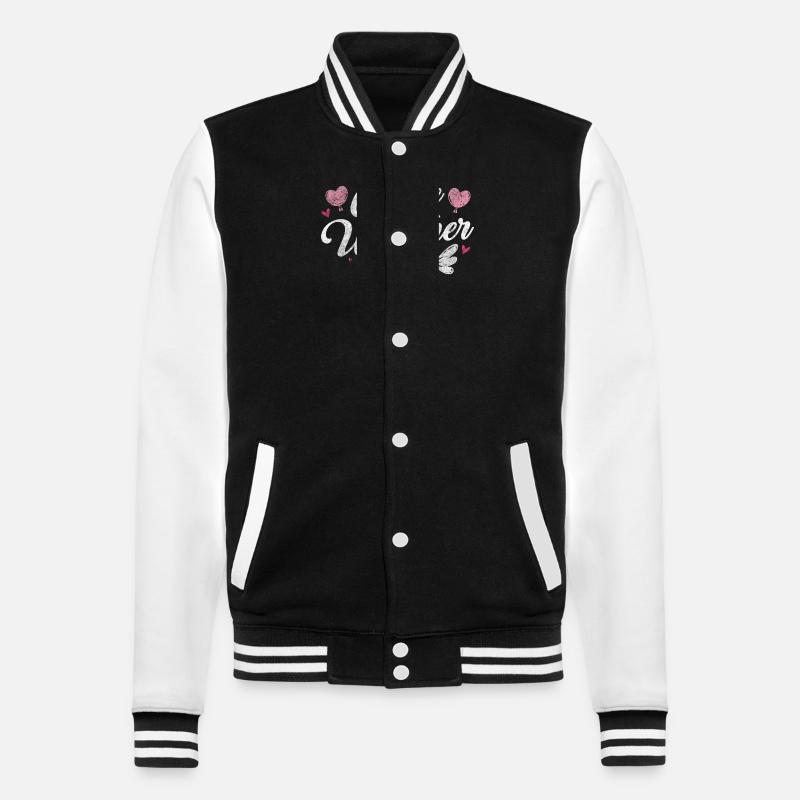 Relationship Partner Cuddly Tenderness - College Sweat Jacket - black/white