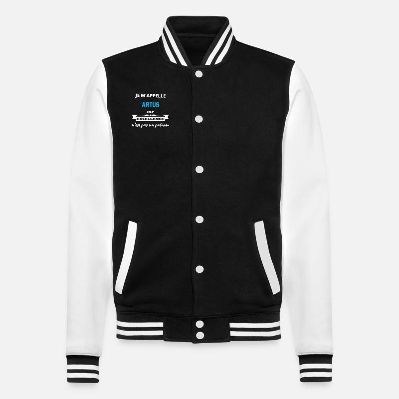 Je m'appelle excellence Artus - Veste Teddy - noir/blanc