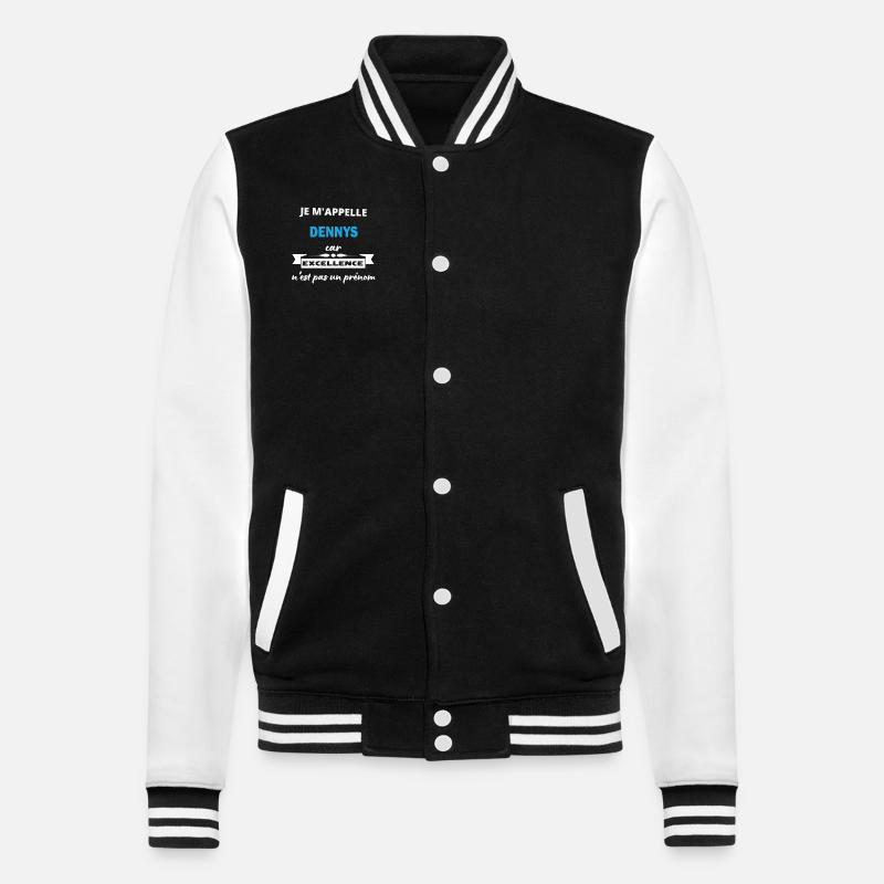 Je m'appelle excellence Dennys - Veste Teddy - noir/blanc