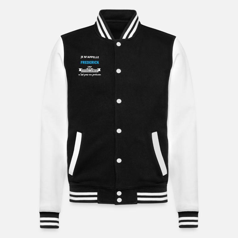 Je m'appelle excellence Frederick - Veste Teddy - noir/blanc