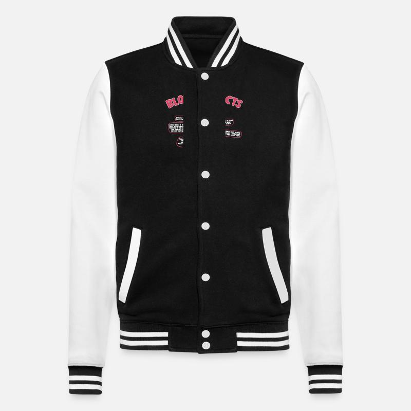Poisson blob - Veste Teddy - noir/blanc