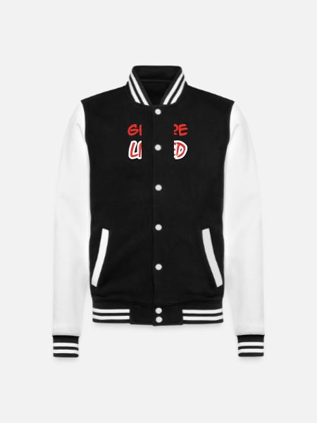 GENDRE LIMITED EDITION - College Sweat Jacket - black/white