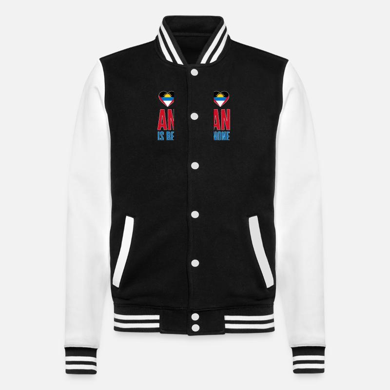 Drapeau d’Antigua-et-Barbuda - Veste Teddy - noir/blanc