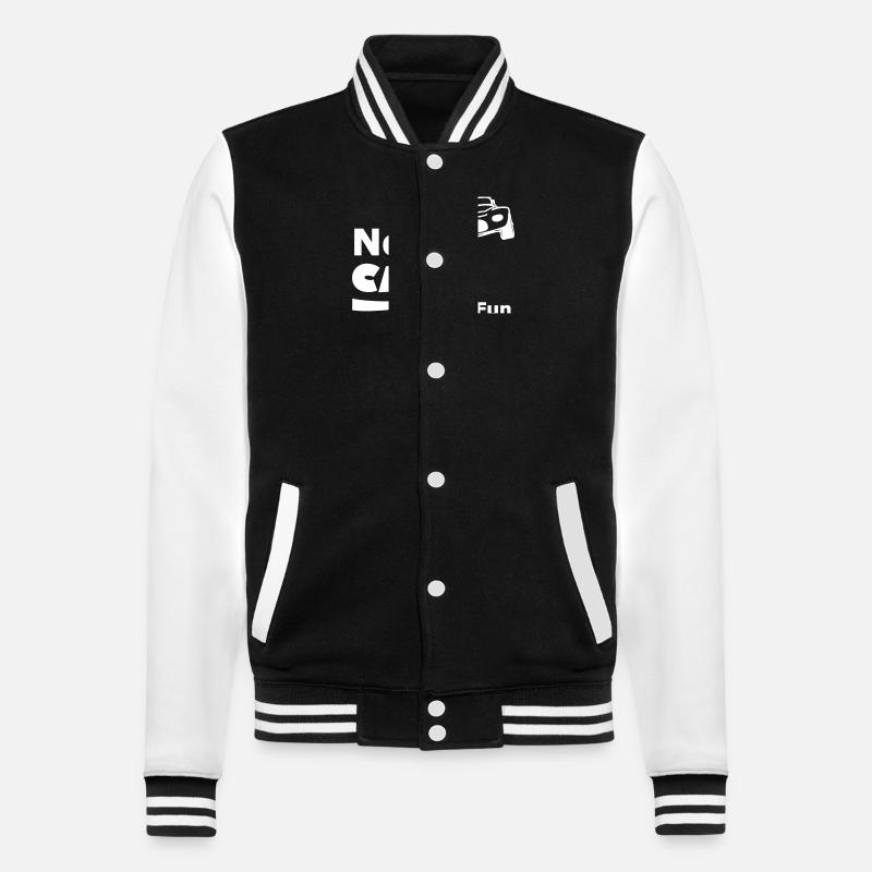 The Funny Drivers - College Sweat Jacket - black/white