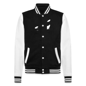 Wendiges Kayak Boot für Kayaktouren - College-Sweatjacke - Schwarz/Weiß - Vorne - Nik (191cm) & Marisol (170cm)