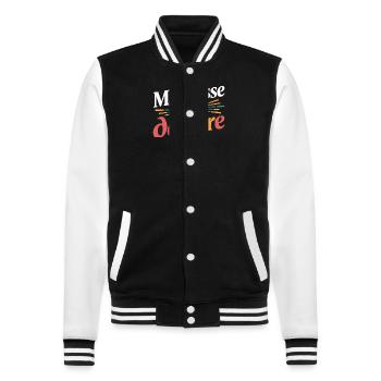 Maîtresse qui déchire - Veste Teddy - noir/blanc - Devant - Nik (191cm) & Marisol (170cm)