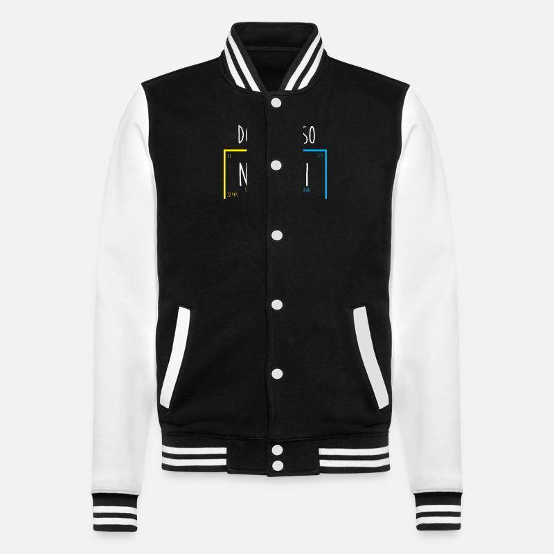 Periodensystem - College-Sweatjacke - Schwarz/Weiß