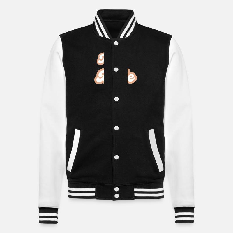 Team bride - College Sweat Jacket - black/white