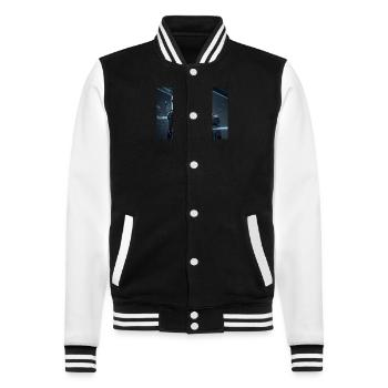 Synthèse de l’avenir de la technologie - Veste Teddy - noir/blanc - Devant - Nik (191cm) & Marisol (170cm)