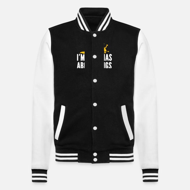Escargot banane - Veste Teddy - noir/blanc