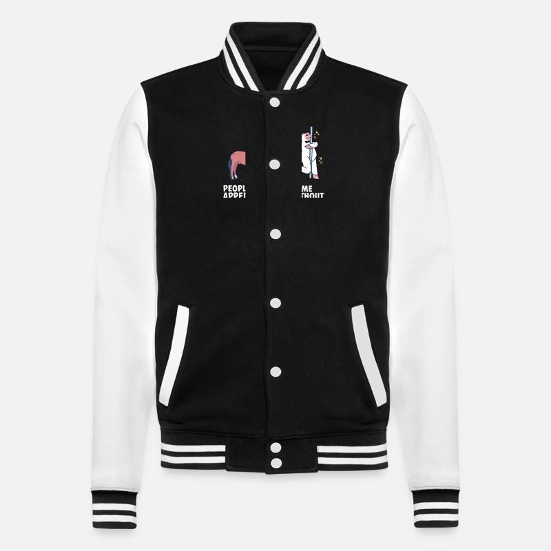 Appendicectomie Appendicite - Veste Teddy - noir/blanc