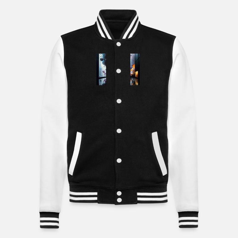 Reise in Actarus #11 - College-Sweatjacke - Schwarz/Weiß