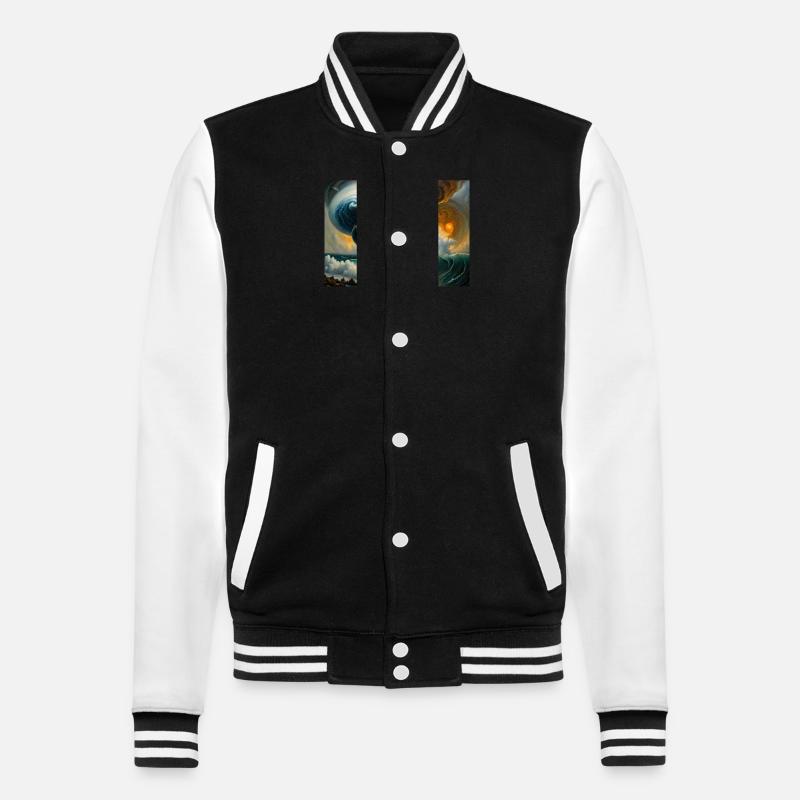 Fureur de la nature #7 - Veste Teddy - noir/blanc