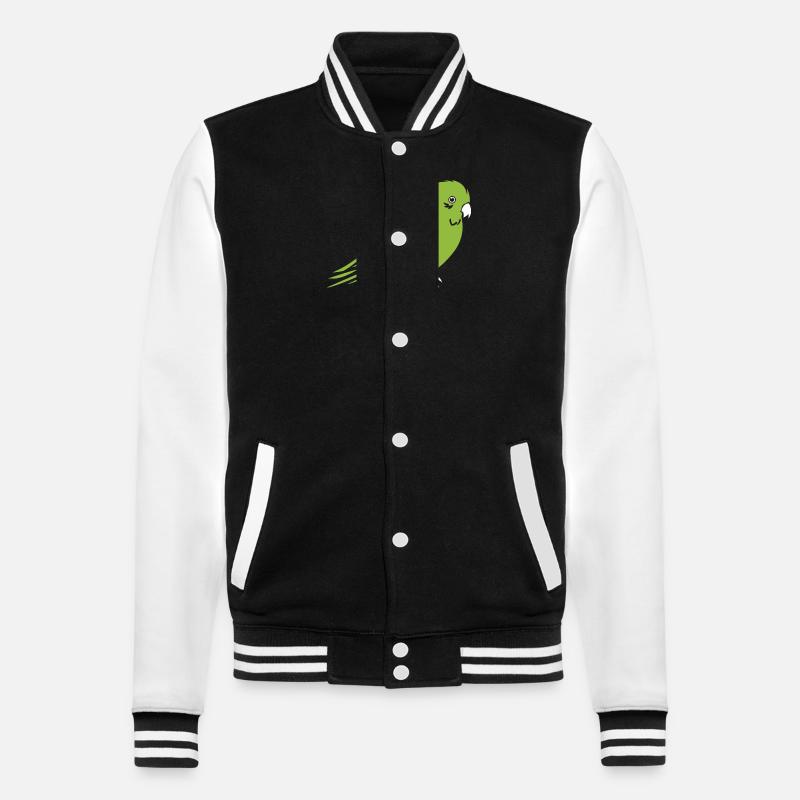 Mignonne petite perruche - Veste Teddy - noir/blanc