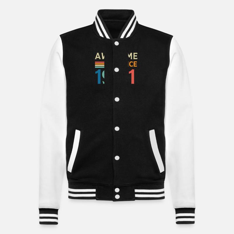 Awesome since 1941 - College Sweat Jacket - black/white