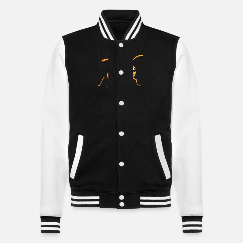 fourmi - Veste Teddy - noir/blanc