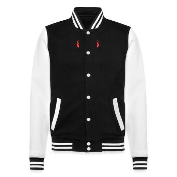 papillon coloré | Champ d’écriture >vectorgraphique - Veste Teddy - noir/blanc - Devant - Nik (191cm) & Marisol (170cm)