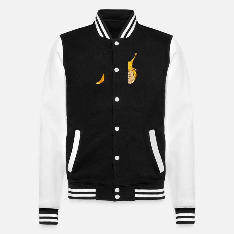 Escargot banane - Veste Teddy - noir/blanc