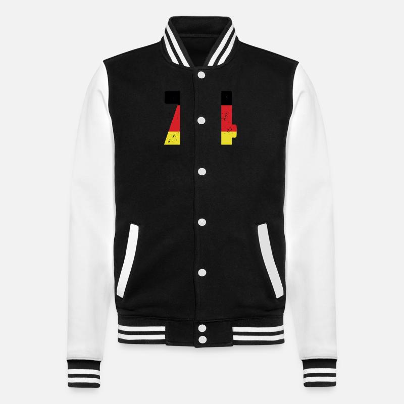 74 Number Jersey Germany - College Sweat Jacket - black/white