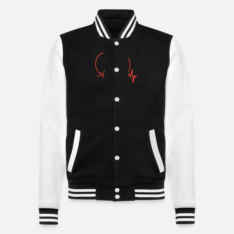 Papageientaucher Puffin - College-Sweatjacke - Schwarz/Weiß