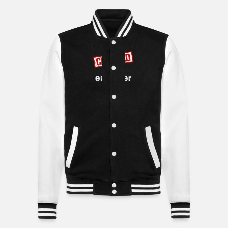 Engineer - College Sweat Jacket - black/white