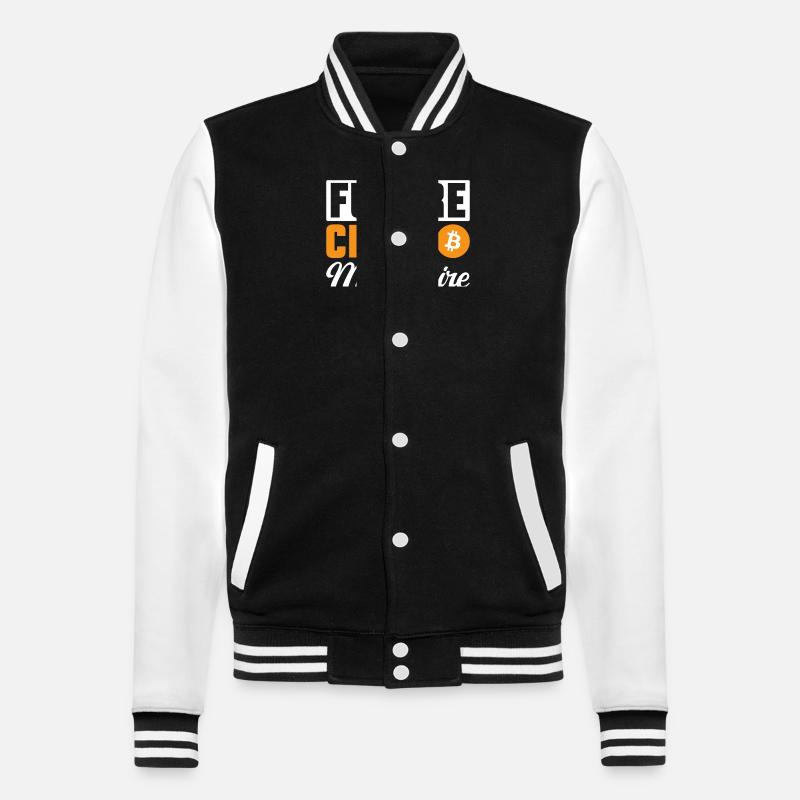 Bitcoin Crypto-monnaie BTC Crypto Trader - Veste Teddy - noir/blanc