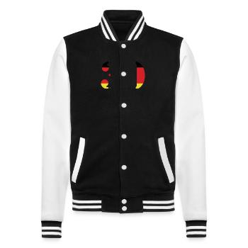 Maillot 30 numéros Allemagne - Veste Teddy - noir/blanc - Devant - Nik (191cm) & Marisol (170cm)