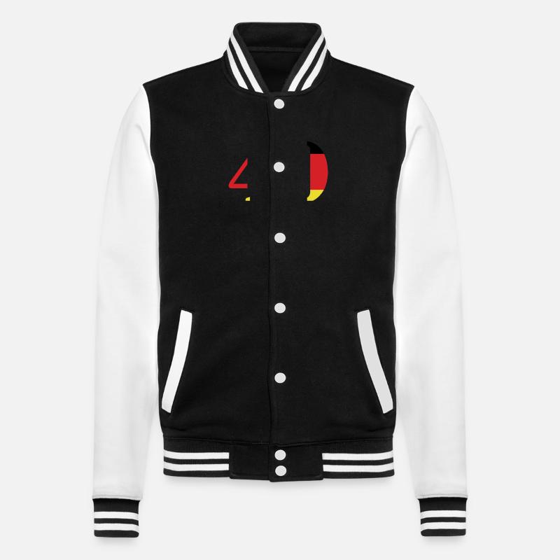 49 Number Jersey Germany - College Sweat Jacket - black/white