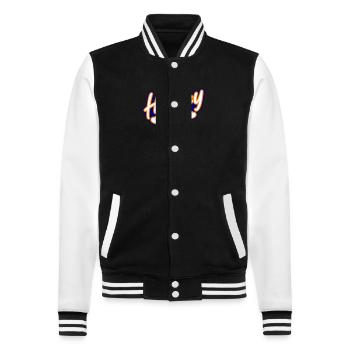Équipe de hockey - Veste Teddy - noir/blanc - Devant - Nik (191cm) & Marisol (170cm)