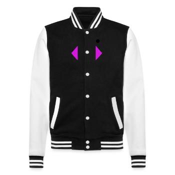 Lèvres avec grain de beauté - Veste Teddy - noir/blanc - Devant - Nik (191cm) & Marisol (170cm)