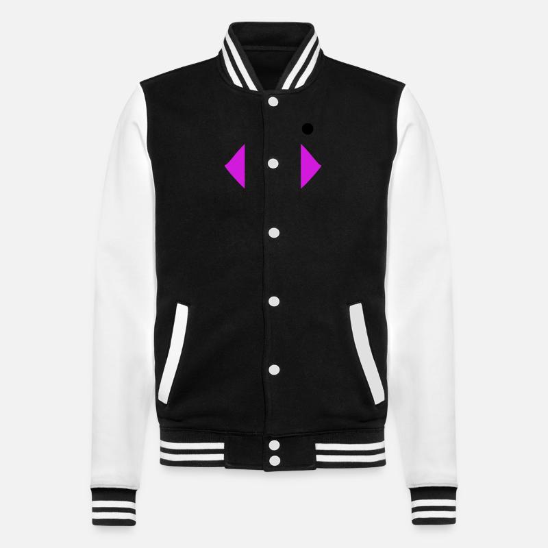Lèvres avec grain de beauté - Veste Teddy - noir/blanc
